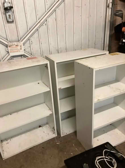 Photo of free 3 White Shelving units (Helsington LA9) #2