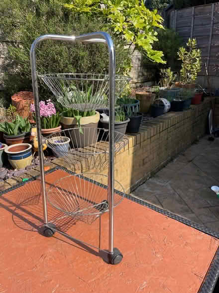 Photo of free A chrome effect kitchen trolley with three baskets (Middleton Junction OL9) #1