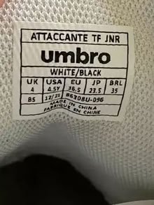Photo of free White Umbro Football Trainers (Hoddesdon EN11) #4