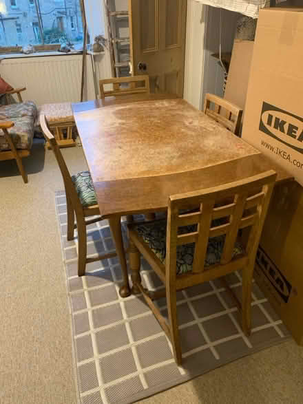 Photo of free Dining table and 4 x dining chairs (Morningside/Comiston EH10) #1