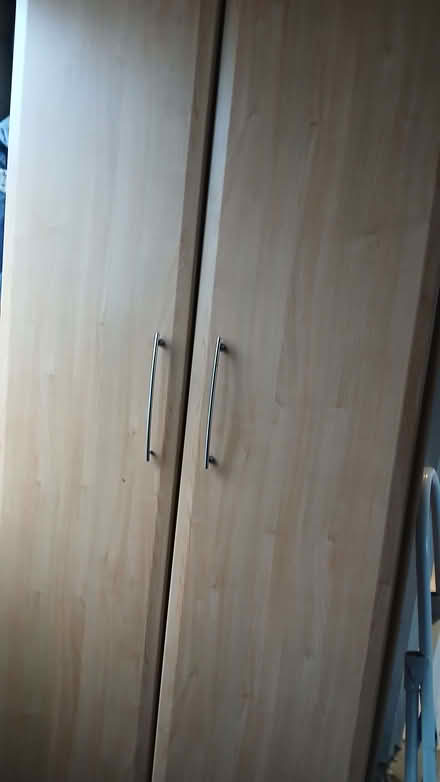Photo of free Wooden wardrobe with two doors (Upton CH49) #1