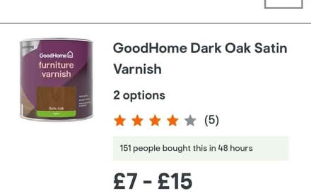 Photo of Dark oak varnish (Pitts Farm B24) #1