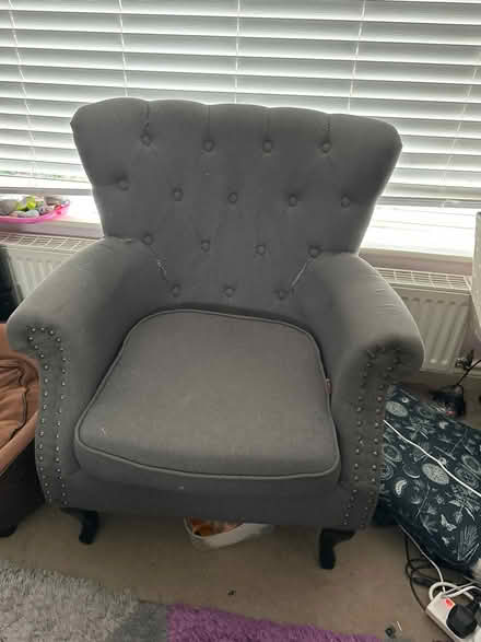 Photo of free Grey armchair (High Wycombe HP12) #1