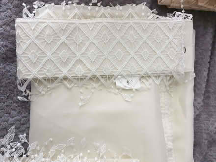 Photo of free Lined voile curtains (Lakenheath IP27) #2