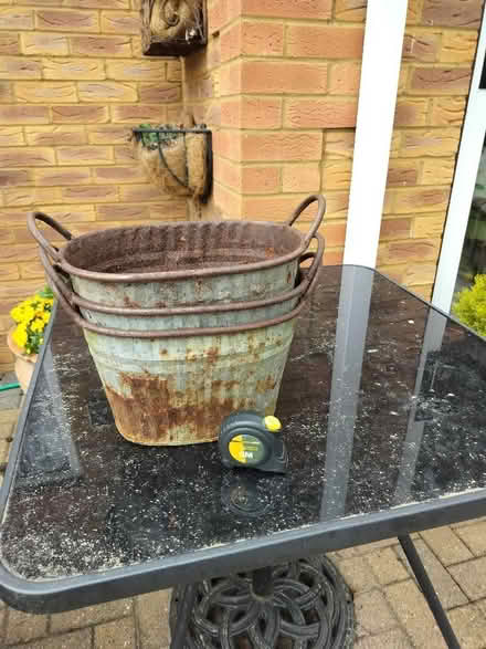 Photo of free Galvanised pots (Southcote RG1) #1