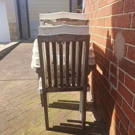 Photo of free Garden chairs hardwood x 4 (Moortown LS17) #1