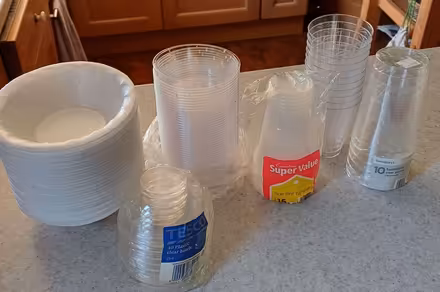 Photo of free Plastic Bowls and Beakers (CT7) #1
