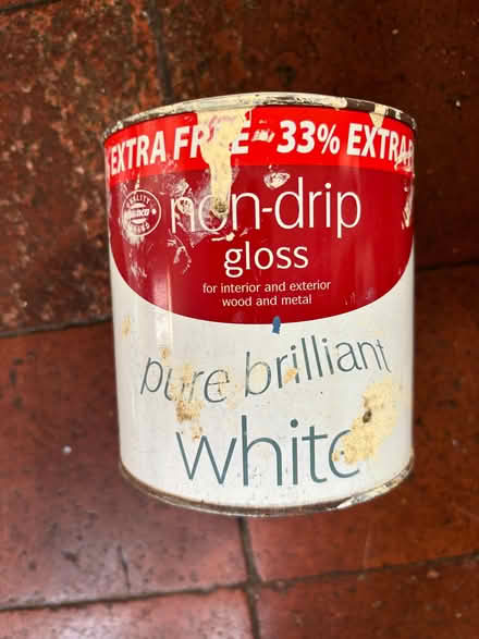 Photo of free White gloss paint, partly used (Allerton L18) #3