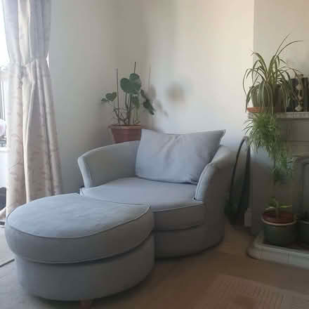 Photo of free Two seater swivel sofa chair (Moortown LS17) #1