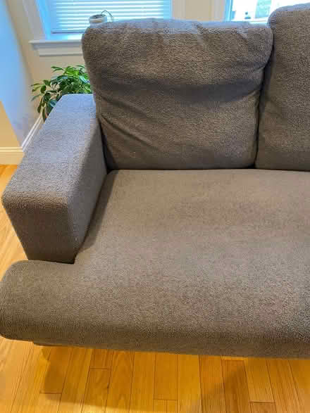 Photo of free Grey Chenille Couch (East Boston) #2
