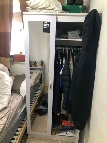 Photo of free single wardrobe with mirror (Downham SE6) #1