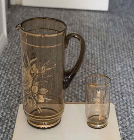 Photo of free Water jug and matching glasses. (Bellfields GU1) #1