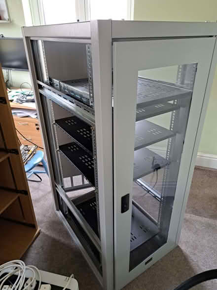 Photo of free Metal computer cabinet (Bolton le Sands LA5) #1
