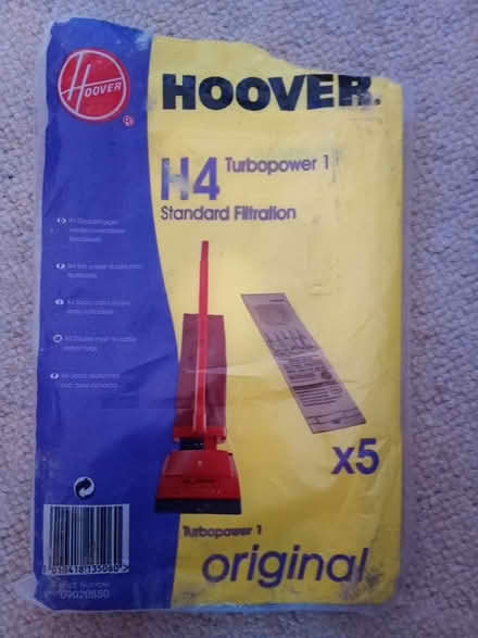Photo of free Hoover H4 turbo power bags x 4 (Lawnswood, Leeds LS16) #1