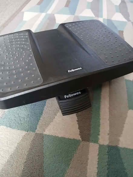 Photo of free Under Desk Footstool for sitting at PC Desk adjustable (Arlesey SG15) #1