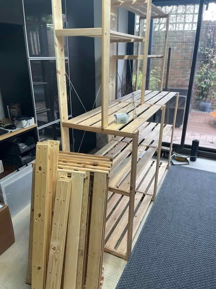 Photo of free IKEA Hejne wooden shelving (Dane Mead RG24) #2