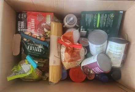 Photo of free Pantry Box - Seasonings, Pasta, Cans etc (Sun In The Sands Roundabout SE3) #1
