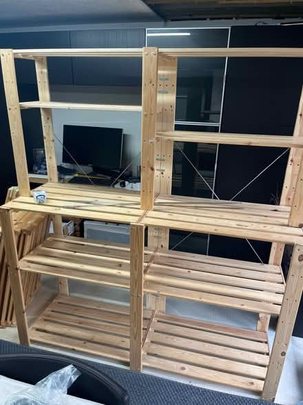 Photo of free IKEA Hejne wooden shelving (Dane Mead RG24) #1