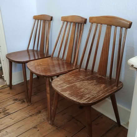 Photo of free 3 wooden chairs (Ruskin Park SE5) #1