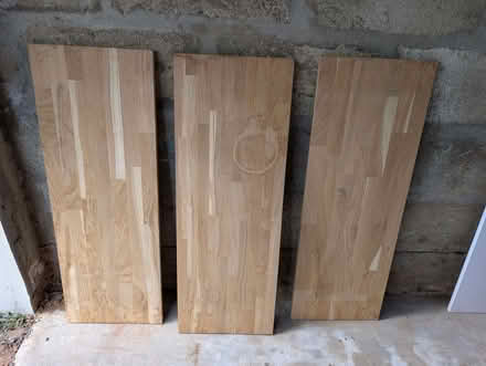 Photo of free 3 Wooden shelves 30 x 85 (New Marston OX3) #1