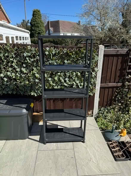 Photo of free Plastic shelving for garage or shed. (Rayne CM77) #1
