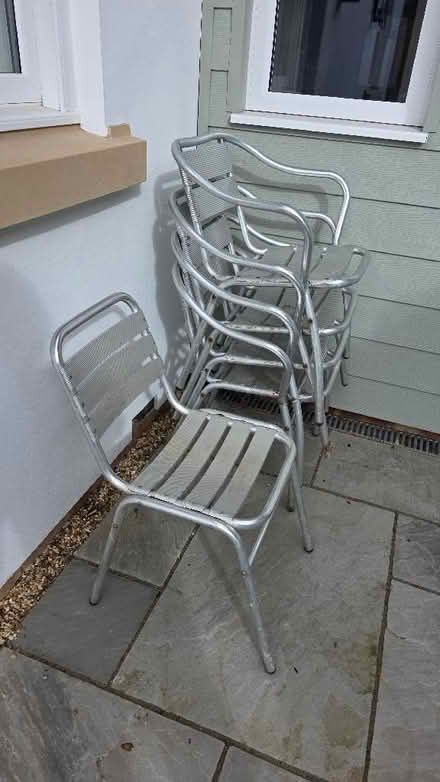 Photo of free Five aluminium garden chairs (New Bradwell MK13) #1