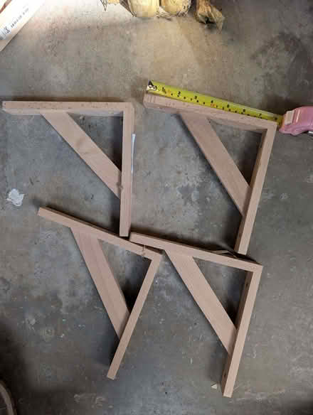 Photo of free 4 x wooden shelf brackets 20cm (New Marston OX3) #2