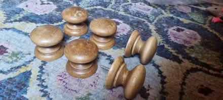 Photo of free 6 x Round Mushroom Style Drawer / Cupboard Knobs (Great Northern Road DE1) #3