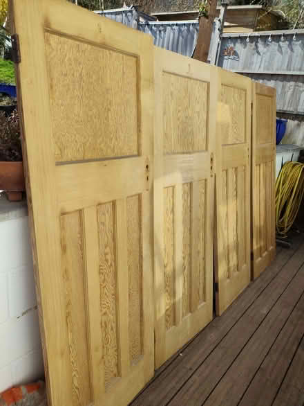 Photo of free 4 x Solid Oak 1930s Internal Doors (Kenley CR8) #1