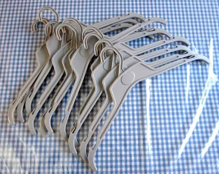 Photo of free Plastic clothes hangers (Belper DE56) #1