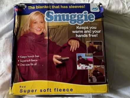 Photo of free Snuggie Sleeved Blanket 100% Polyester - Burgundy (Highway SL6) #1