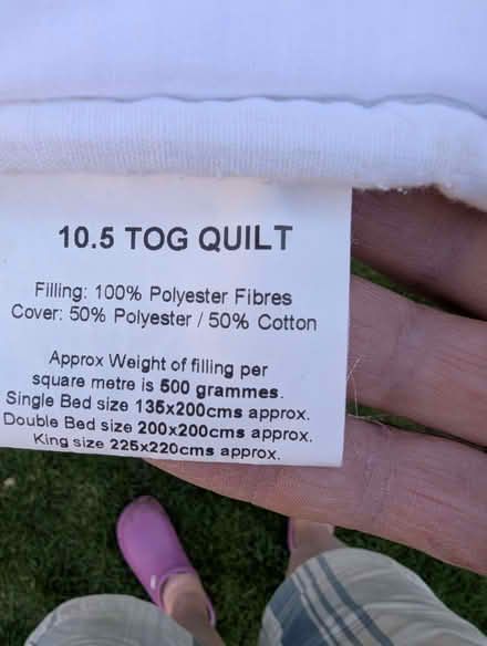 Photo of free 10.5 tod double duvet - polyester (Headington OX3) #1