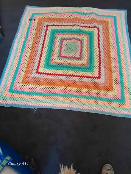 Photo of free colourful crochet blanket (St Andrews BS6) #1