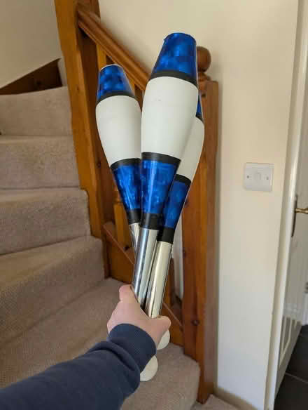 Photo of free Set of plastic juggling clubs (Hornby LA2) #1