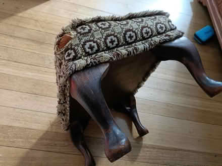 Photo of free Small wooden footstool (Shirley CR0) #3