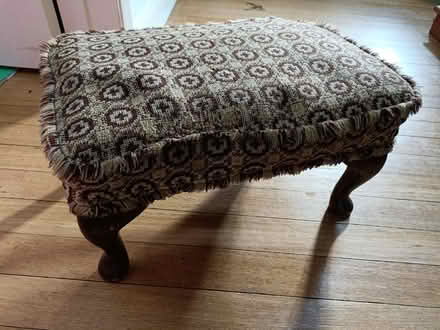 Photo of free Small wooden footstool (Shirley CR0) #1