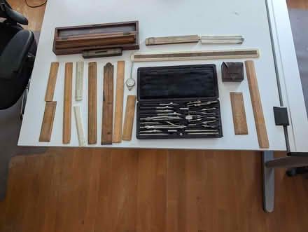 Photo of free Old fashioned drawing instruments (Leatherhead) #1