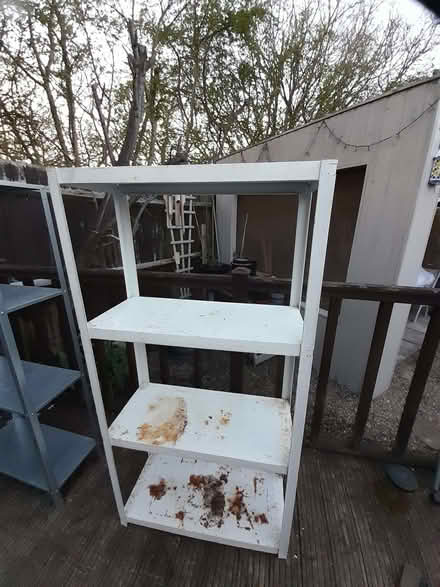 Photo of free Metal shelves (Morley DE21) #1