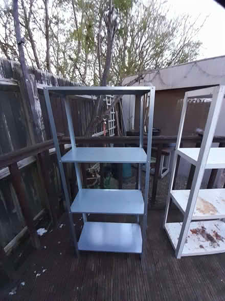 Photo of free Metal shelves (Morley DE21) #2