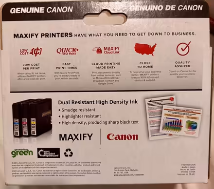 Photo of free Canon Maxify 2200 printer Ink tanks (Morningside Heights) #1