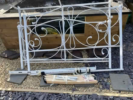 Photo of free King Size Bed Frame and Mattress (Highworth. SN6) #1
