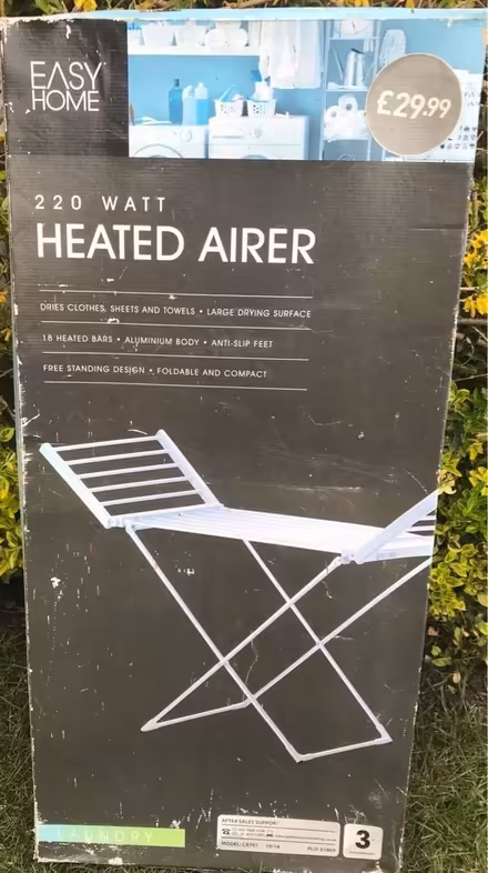 Photo of free Clothes airer (220watt). Unopened (College Town GU47) #1
