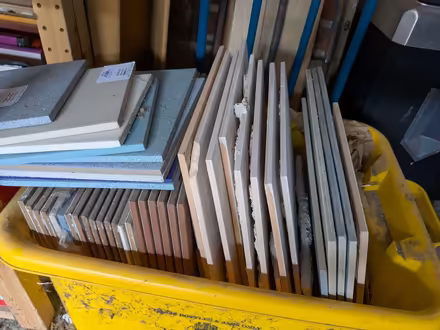 Photo of free Box of odd floor and wall tiles (Woolstone MK15) #1