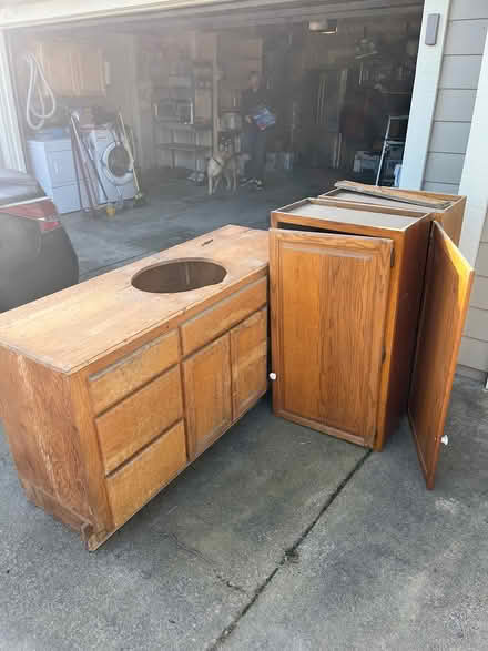 Photo of free Kitchen cabinets all wood (South Sebastopol) #1