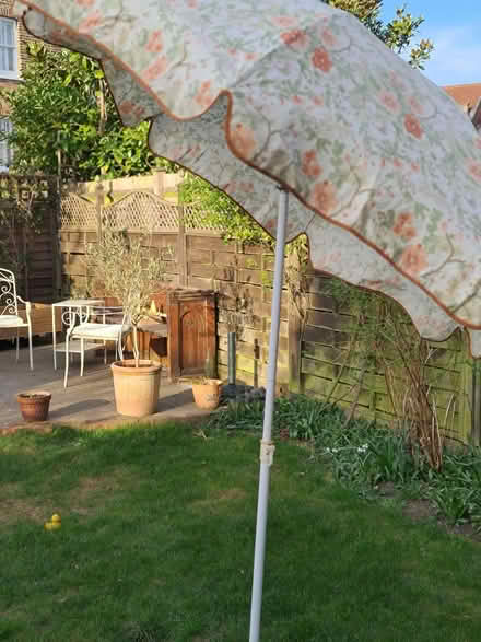 Photo of free Garden Parasol with base (Balham SW12) #3