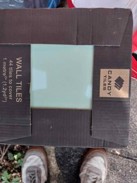 Photo of free 2 boxes of pale mint green (Nw11 0lr) #1