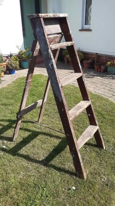 Photo of free 2 Wooden Step Ladders (CT10) #1