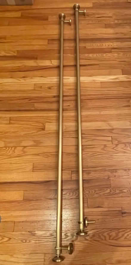Photo of free Gold drapery rods and brackets (Cheltenham) #1