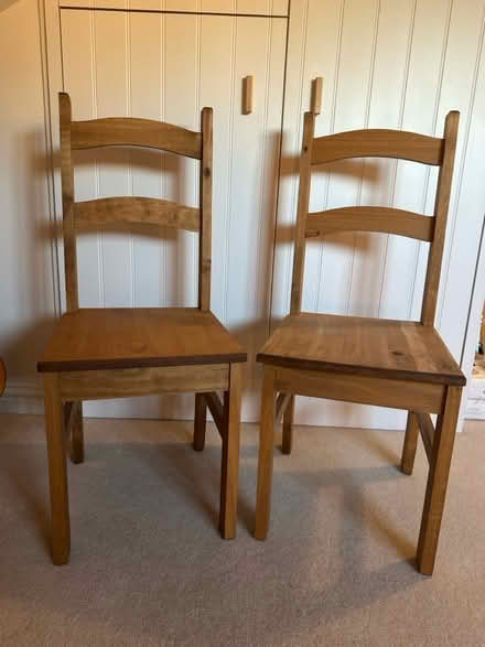 Photo of free 2 x wooden chairs (Bradford on Avon - BA15) #1