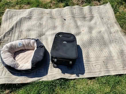 Photo of free Rug cat bed n small cabin suitcase (Pebsham TN40) #1